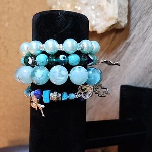 Feeling Blue? 💙 I got you! 4 beautiful blue bracelets to show you sparkle!